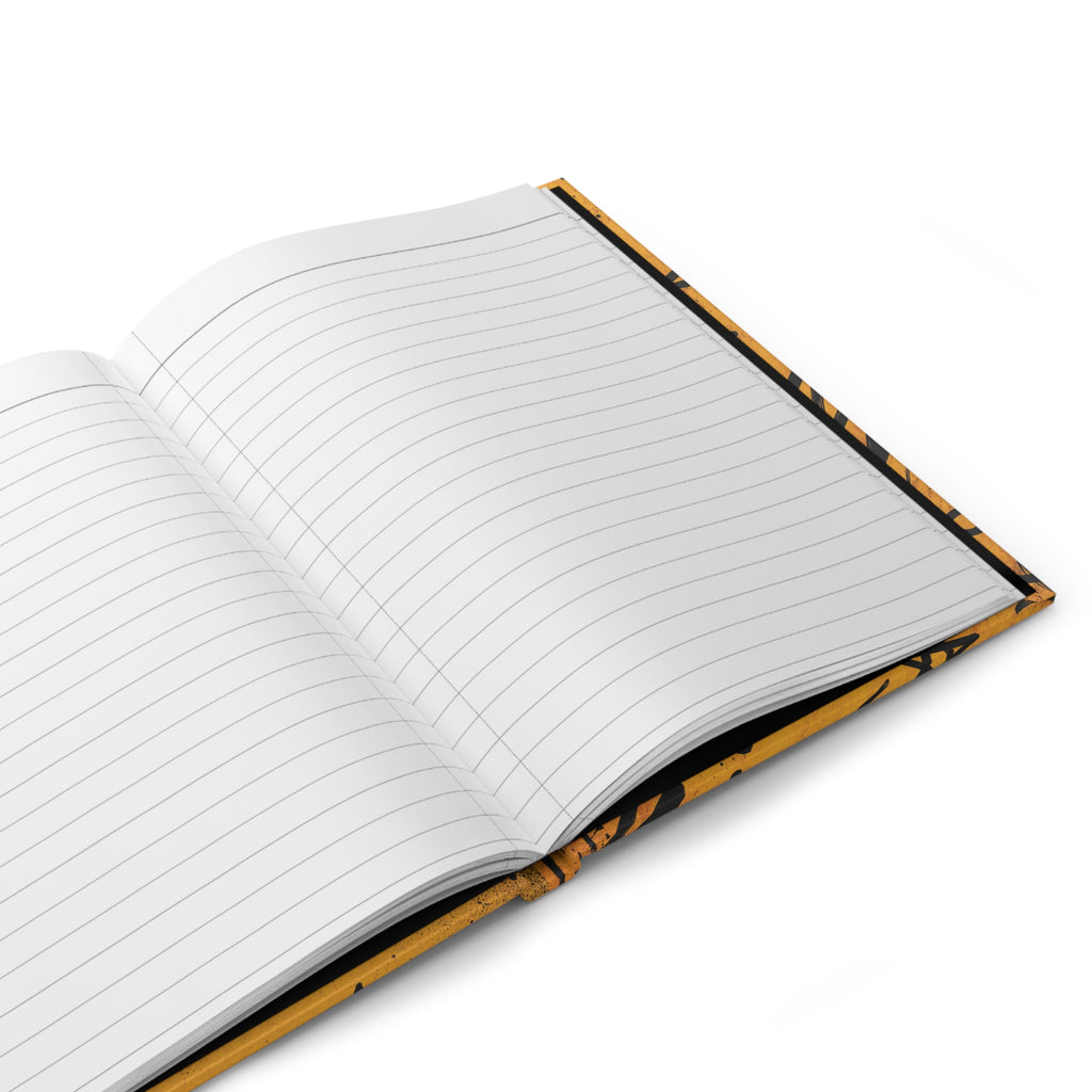 Silly Supplies Co. Hardcover Journal — Yellow Graffiti Notebook